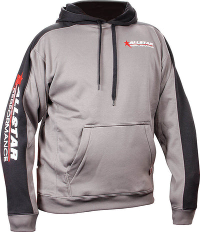 Allstar Hooded Sweatshirt XL Silver/Blk - ALL99916XL