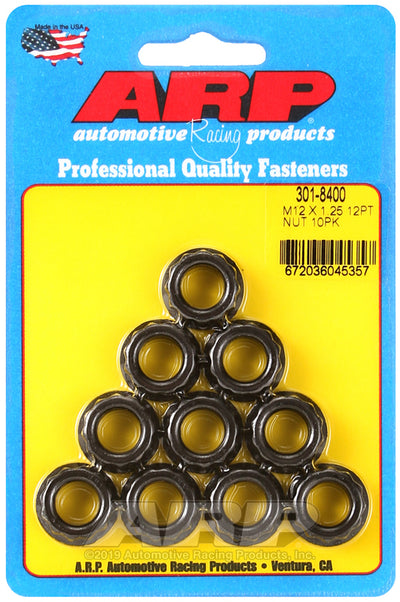 12mm X 1.25 12pt Nuts 10pk - 3018400