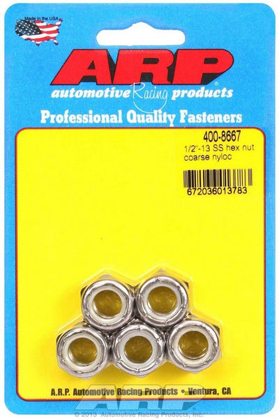 S/S Hex Nyloc Nuts 1/2-13 (5) - 4008667