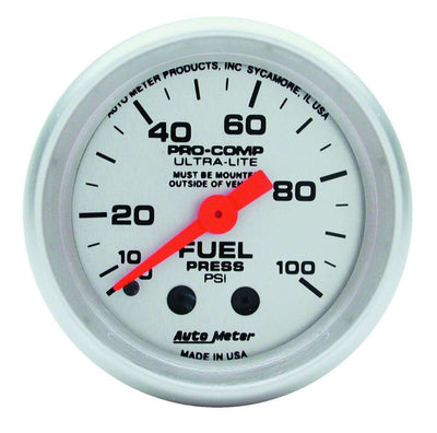 TD GAUG FUEL PRESSURE 2 1/16