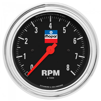 TACHOMETER 0-8000 RPM 3-3/8IN