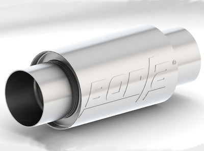 MUFFLER ROUND 3.5IN CTR SS