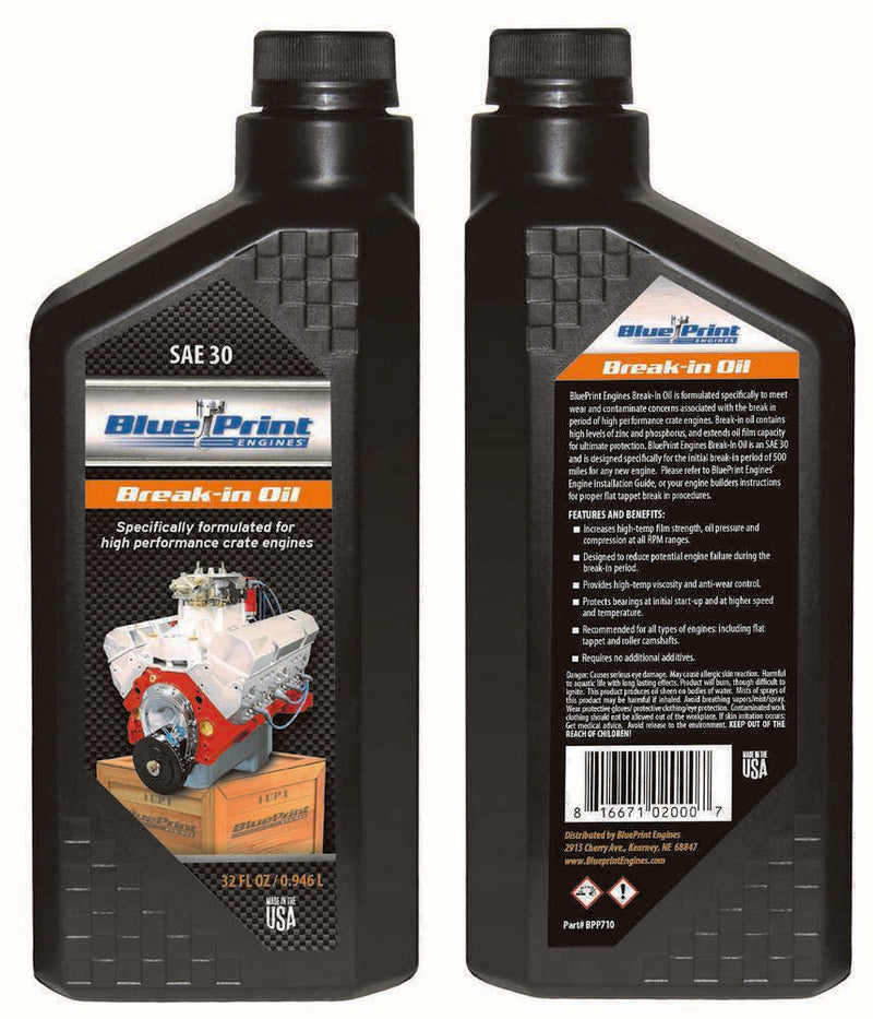 Crate Eng Break In Oil SAE30 Quart