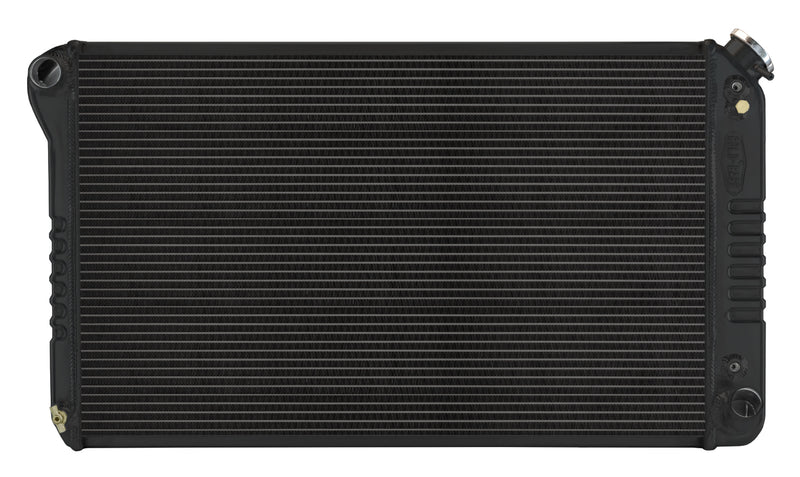 RADIATOR ALUM BLACK 2-ROW XFLO