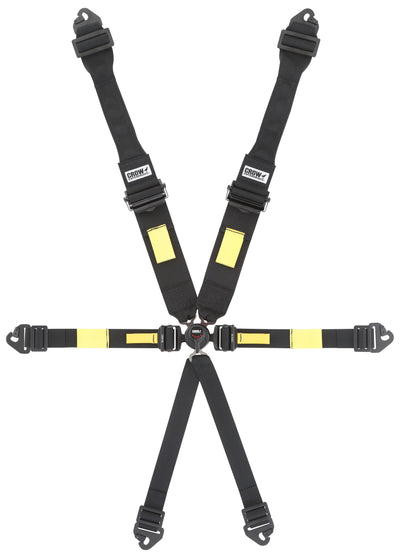Enduro Harness 6 Point Quick Change Hans Blk