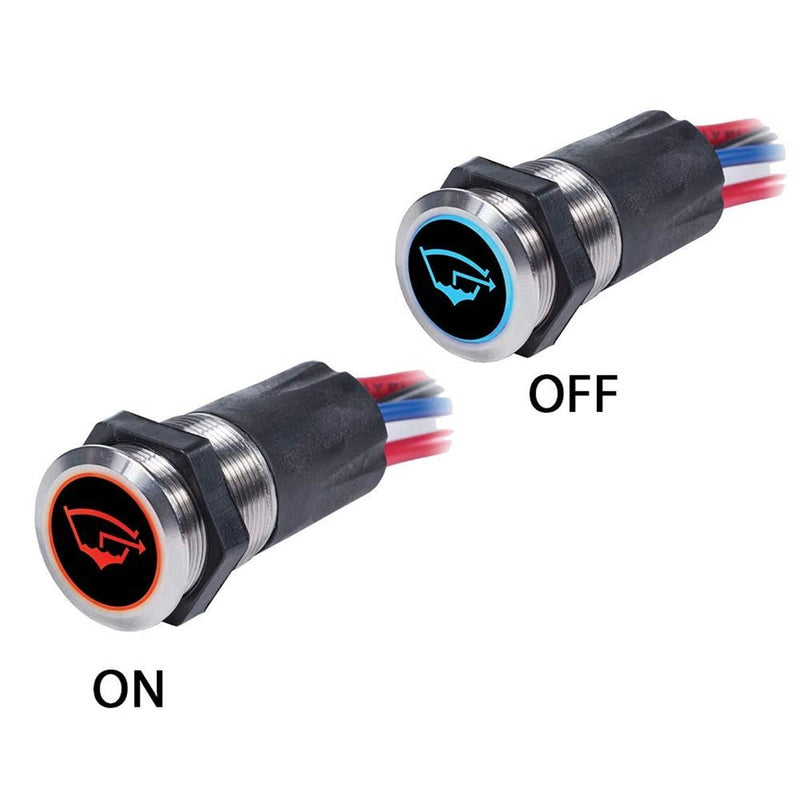 Switch Button Stainless 15A Off-on Back Li - 4180BSS