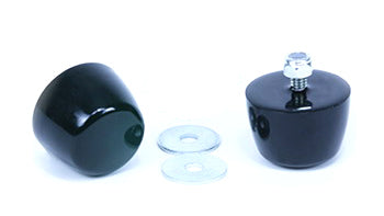 87-06 Jeep YJ Hood Bumpers - Black - KJ71051BK