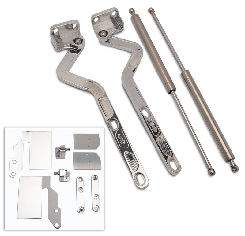 Billet Hood Hinges Polished