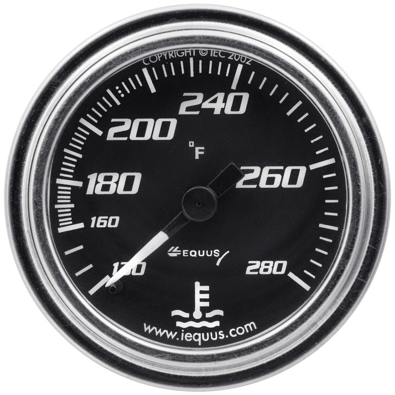 2.0 Dia Water Temp Gauge Chrome 140-280
