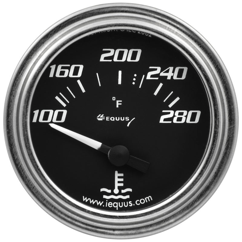 2.0 Dia Water Temp Gauge Chrome 100-280