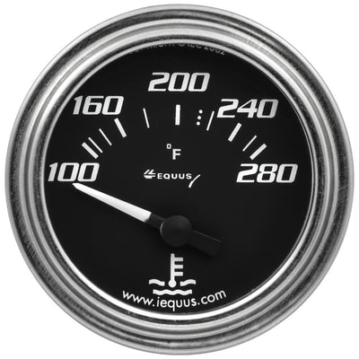 2.0 Dia Water Temp Gauge Chrome 100-280