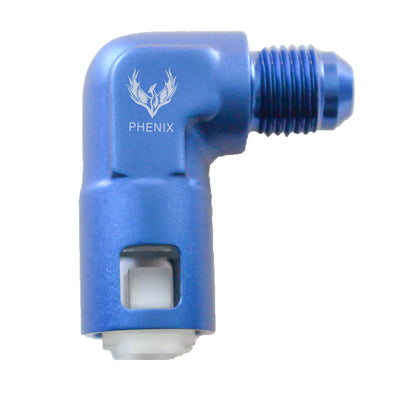 Fuel Rail Fitting - Clip Type 90° -08 | 3/8 - PHF908384