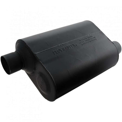 MUFFLER 2.5IN INLET/OUTLET BLA