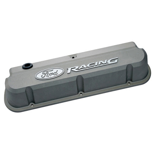 Slant Edge Valve Cover Set w/Ford Racing Logo - 302137