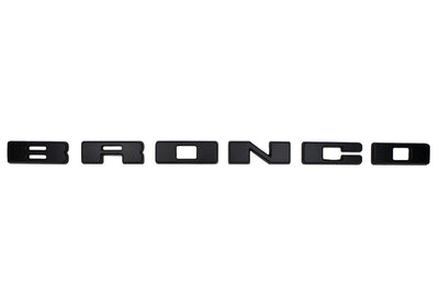 BRONCO GRILLE LETTERING BLACK