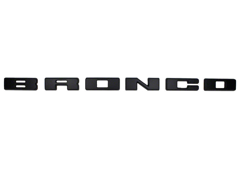 BRONCO GRILLE LETTERING BLACK