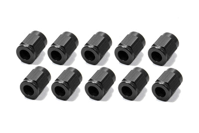 #3 Aluminum Tube Nuts (10pk) Black