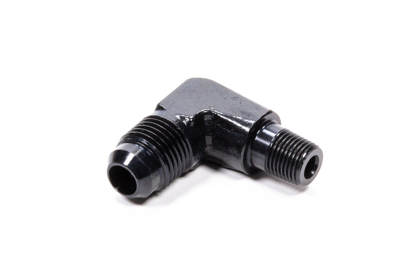 90 Deg Adapter Fitting #6 x 1/8 MPT Black