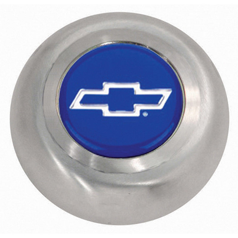 Stainless Steel Button - Blue Bowtie - 5644