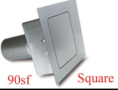 Square Fuel Door Flat Surfaces