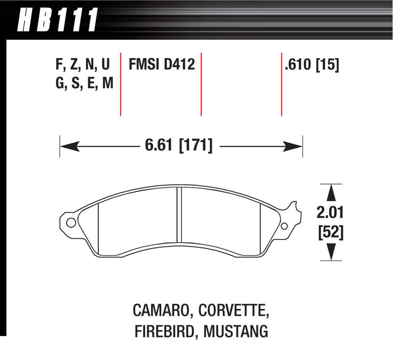 HPS BRAKE PADS