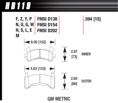 HPS BRAKE PADS