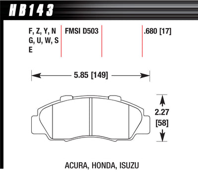 HPS BRAKE PADS