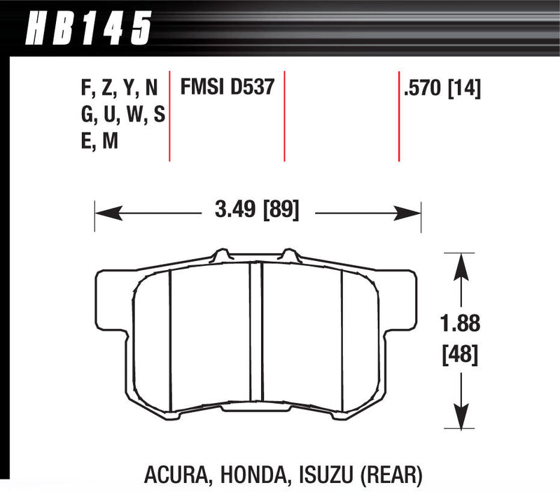 HP PLUS BRAKE PADS