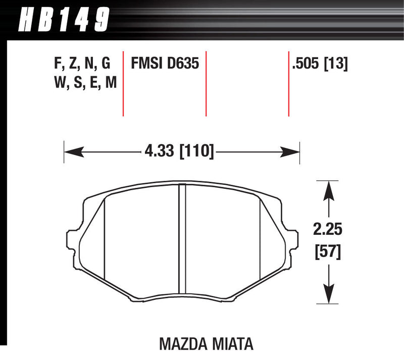 HP PLUS BRAKE PADS