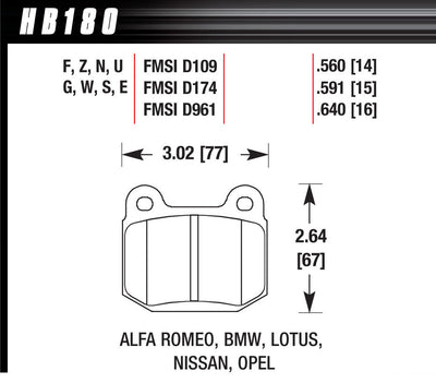 BRAKE PADS STREET HPS