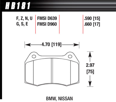 BRAKE PADS STREET HPS