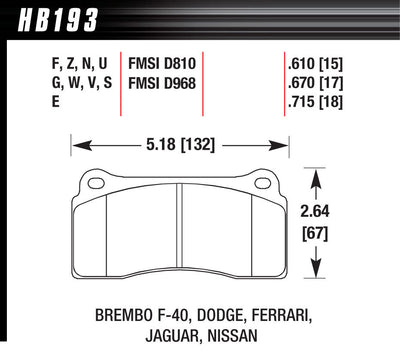 BRAKE PADS STREET HPS