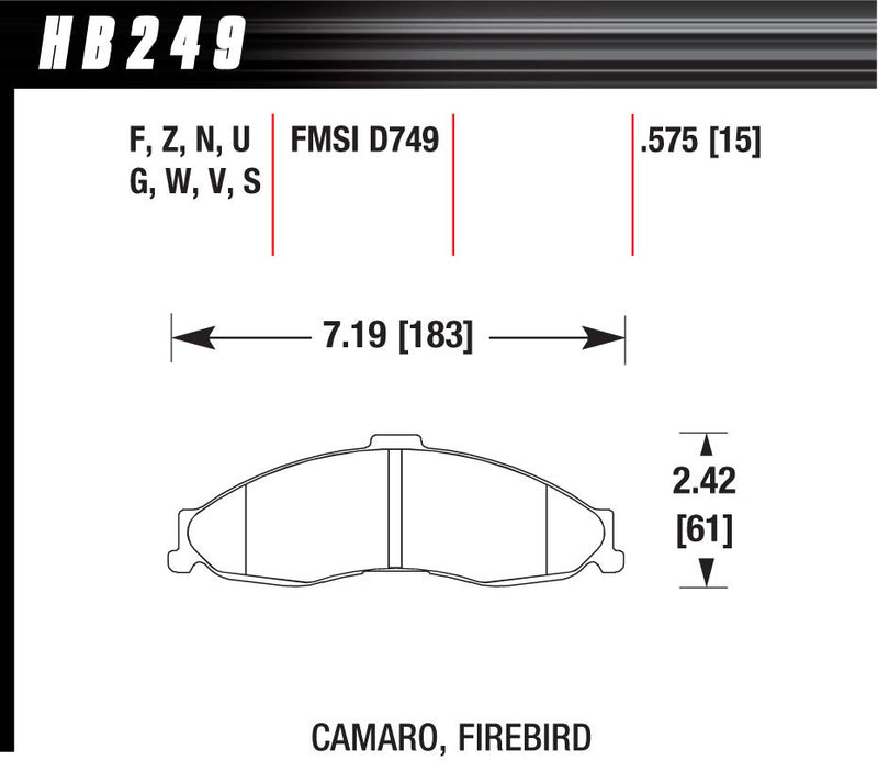 HPS BRAKE PADS
