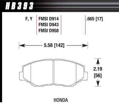 BRAKE PADS STREET HPS
