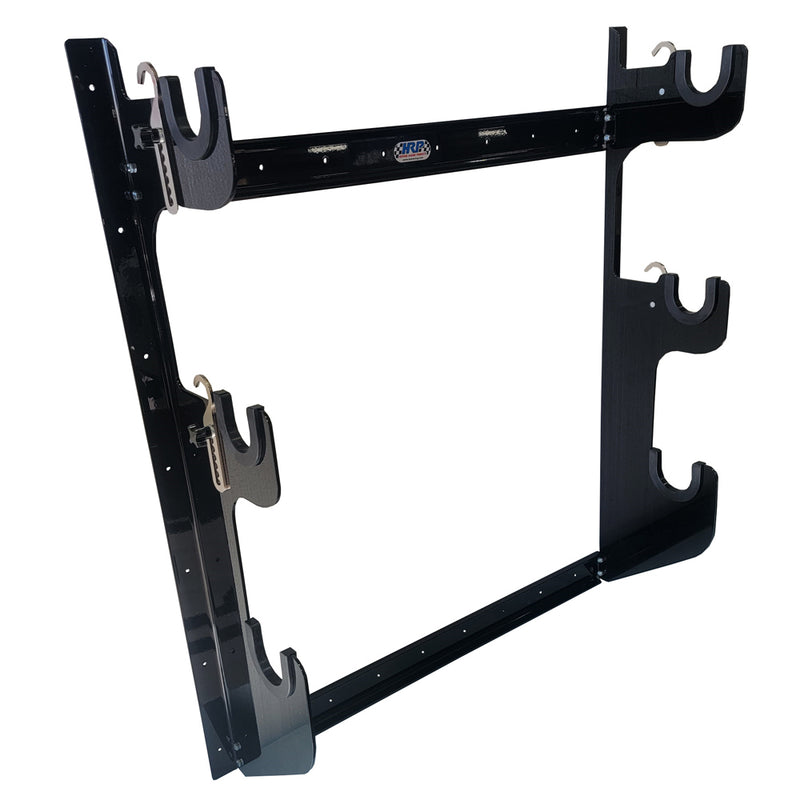 Axle Rack Wall Mount 1 Rear and 2 Fronts Blk - HRP6776BLK