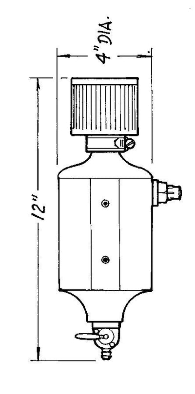 1 Qt Black Breather with/ AN-6 - 60502501