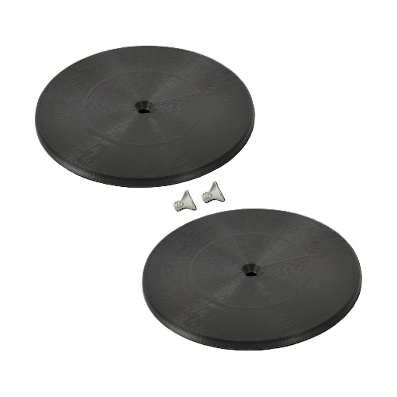 Nose Duct Cap 3IN Plastic Black Pair