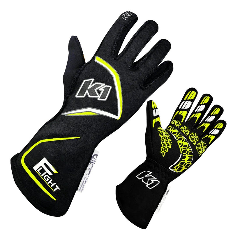 Gloves Flight XX-Large Black-Flo Yellow - 23FLTNFY2XL