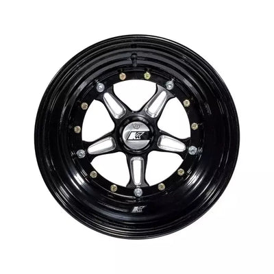 Wheel Direct Mnt 15 x 8 3in BS Black