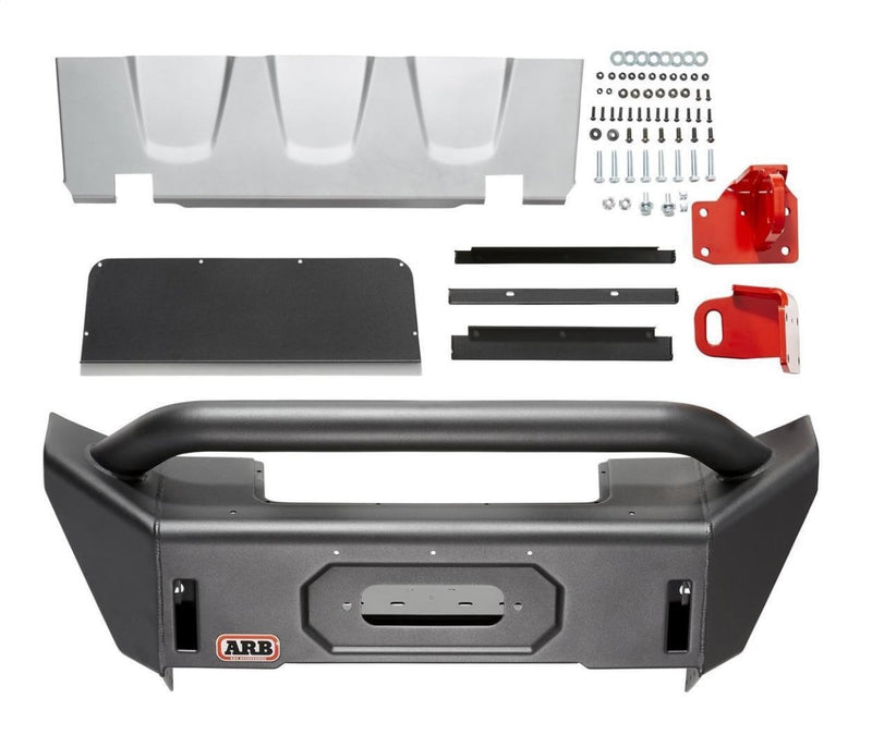 Bumper Front Steel Black Stubby - 3450470