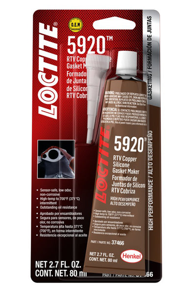 RTV 5920 Copper Silicone 80ml/2.7oz - 491984