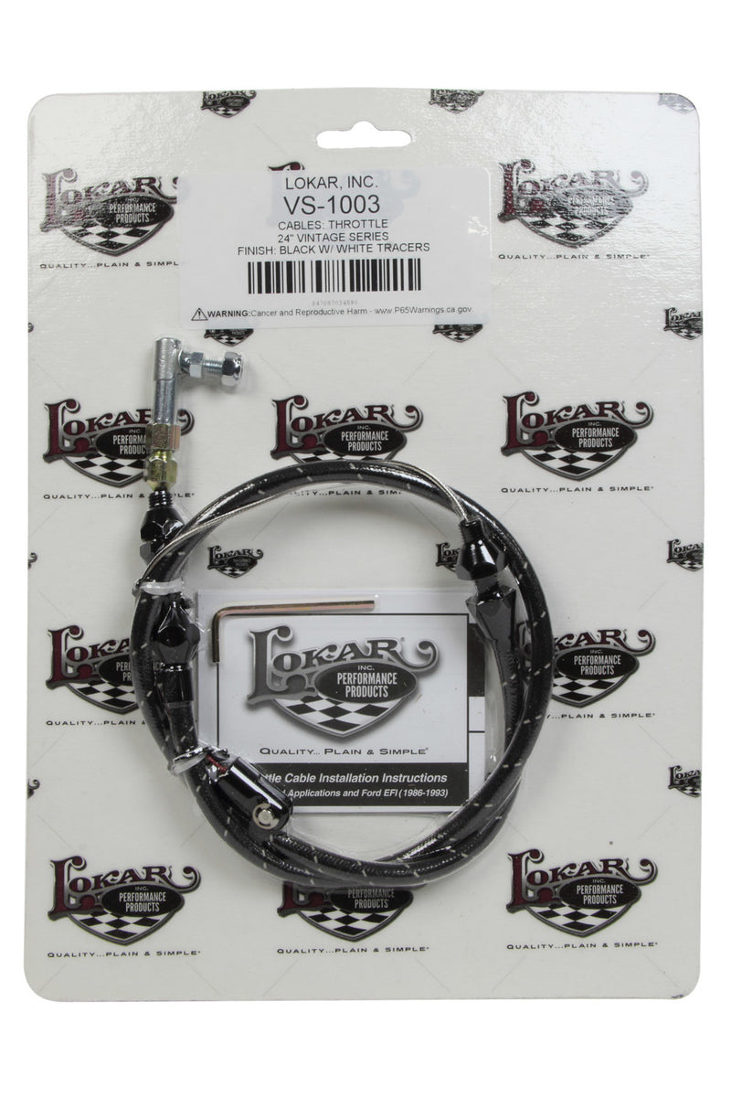VS THROTTLE CABLE BLCK W/WHI