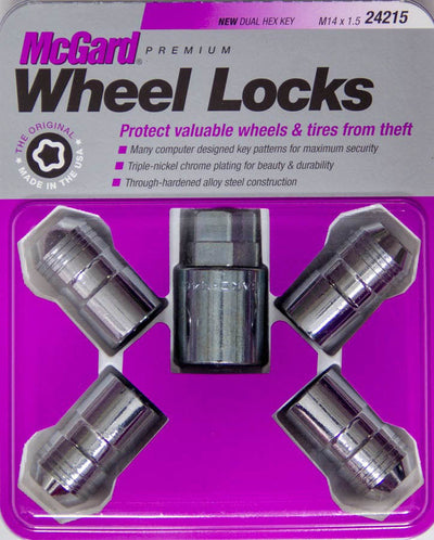 Wheel Lock Set 14mmx1.5 Cone Seat - 24215