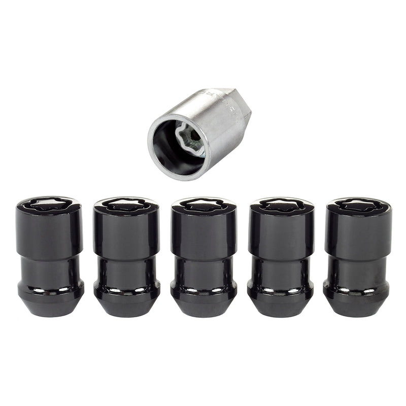 5 Wheel Locks M12X1.5 Cone Seat