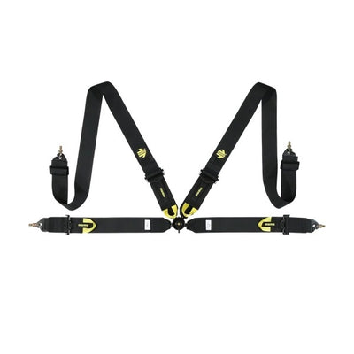 Corsa Harness 4 Point 3x3 Black Clip in Cam