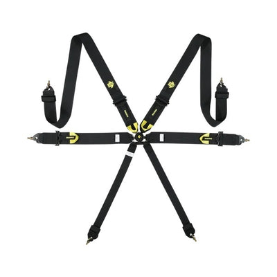 Corsa Harness 6 Point 3x3x2 Black Clip in Cam