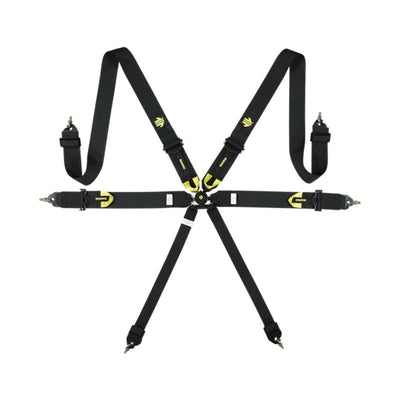 Corsa Harness 6 Point 3x3x2 Black Clip in Cam