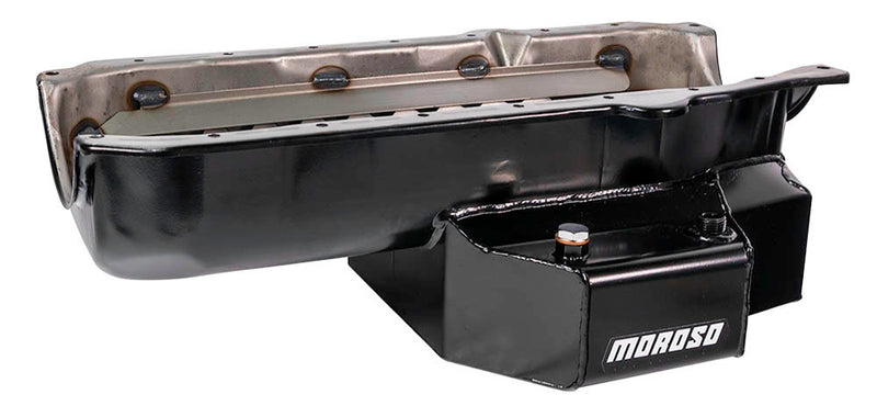 OIL PAN SBC OVAL TRACK STEEL