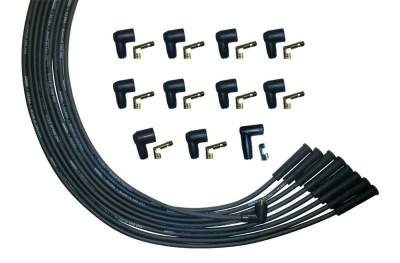 Ultra Plug Wire Set Universal V8 Black - 51002