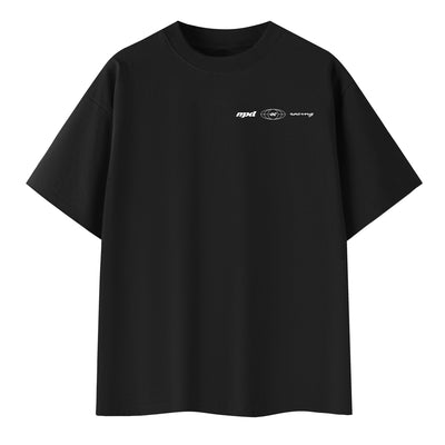 T-Shirt Sprint Car Back Graphic Black Medium